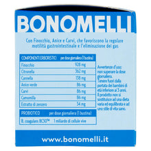 Carica l'immagine nel visualizzatore di Gallery, Bonomelli Tisana Probiotica Sgonfiante, Confezione da 10 Filtri, con Finocchio, Anice e Carvi, Integratore Alimentare, F