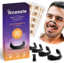 Carica l'immagine nel visualizzatore di Gallery, Nozzzle Dilatatore Nasale Magnetico Antirussamento - Starter Kit 30 Giorni: 4 Misure + 60 Cerotti + Applicatore - Stop R