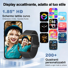 Carica l'immagine nel visualizzatore di Gallery, LODIMEKE Smartwatch Chiamate e WhatsApp, 1.85" Orologio Uomo Donna con Pressione Sanguigna, Frequenza Cardiaca, Sonno, 1