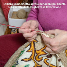 Carica l'immagine nel visualizzatore di Gallery, Gvolatee Confezione da 14 misure Set di Uncinetti in Alluminio, Multicolore Set Ferri da Maglia Filato Artigianale 2mm-1