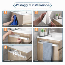 Carica l'immagine nel visualizzatore di Gallery, Porta Asciugamani Bagno Adesivo, Portasciugamani da Parete in Acciaio Inox 304, Senza Foratura, Stabile Elegante, Spazzo