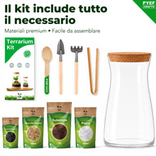Carica l'immagine nel visualizzatore di Gallery, Kit Terrarium con Vaso in Vetro