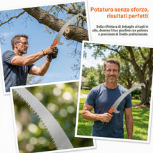 Carica l'immagine nel visualizzatore di Gallery, Seghetto per Potatura Manuale, 3m Sega ad Asta Estensibile per Tagliare Rami Alti, Palme e Arbusti