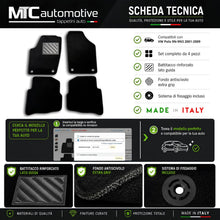 Carica l'immagine nel visualizzatore di Gallery, Tappetini Volkswagen Polo 9N-9N3 2001-2009, Su Misura, Set 4 Pezzi Neri