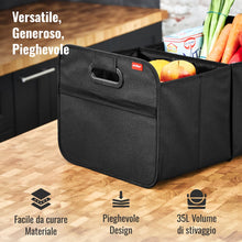 Carica l'immagine nel visualizzatore di Gallery, achilles Organizer Bagagliaio Auto Pieghevole - 35L XL Organizer Bagagliaio con Tasche Extra e Pareti Rinforzate - Organ