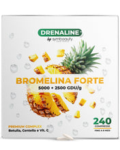 Carica l'immagine nel visualizzatore di Gallery, Symbeauty Bromelina Forte Drenaline 240 Cpr (8 mesi) 5000GDU Complex Vegano