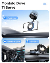 Carica l'immagine nel visualizzatore di Gallery, MSXTTLY Supporto Magnetico Cellulare Auto Vmag-S1, Supporto Telefono Auto per Magsafe, 360° Rotazione Pieghevole, Magnet