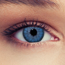 Carica l'immagine nel visualizzatore di Gallery, DESIGNLENSES, Lenti a contatto colorate cielo blu senza gradazione/0.00 diottrie - celesti lenti mensili morbide - color