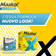 Carica l'immagine nel visualizzatore di Gallery, Maalox Reflurapid Reflusso Gastroesofageo e Bruciore, 40 Compresse