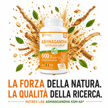 Carica l'immagine nel visualizzatore di Gallery, Nutrex Lab integratore alimentare Ashwagandha KSM 66