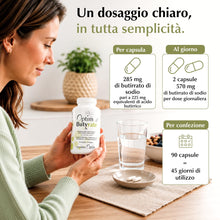Carica l'immagine nel visualizzatore di Gallery, Optim butirrato di sodio 285 mg, 90 capsule vegane a rilascio ritardato