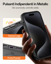 Carica l'immagine nel visualizzatore di Gallery, UNBREAKcable Custodia Magnetica per iPhone 15 Pro da 6,1 Pollici, Compatibile con MagSafe, Protezione Completa della Fot