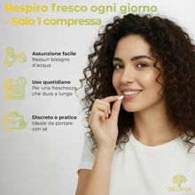 Carica l'immagine nel visualizzatore di Gallery, Combatti l'Alitosi - 90 Pastiglie vegane per l'Igiene Orale senza Collutorio né Puliscilingua - Alito Fresco - Colture B