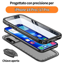 Carica l'immagine nel visualizzatore di Gallery, Cozycase Cover TOP 360 Antiurto IP68 Impermeabile Per iPhone 17 Pro/18 Pro