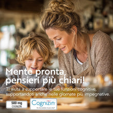Carica l'immagine nel visualizzatore di Gallery, Citicolina Cognizin 500 mg PiùLife - 60 capsule