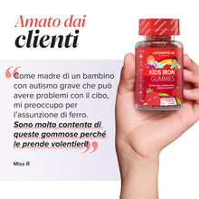 Carica l'immagine nel visualizzatore di Gallery, Ferro Bambini Gommose | Ferro e Vitamina C | 30 Gommose | Novomins