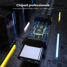 Carica l'immagine nel visualizzatore di Gallery, MOGOOD Hub Multiporta USB-C OTG PD60W 2in1 per Switch, Raspberry Pi, Galaxy