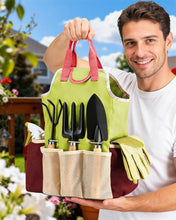 Carica l'immagine nel visualizzatore di Gallery, Set di attrezzi da giardinaggio 9 Pezzi kit giardinaggio, Set Giardinaggio Regali da Giardino per donne e uomini, Includ