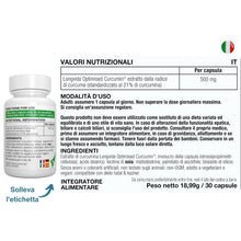 Carica l'immagine nel visualizzatore di Gallery, Igennus Longvida Curcumina 500 mg, 285x Maggiore Biodisponibilità, Vegano