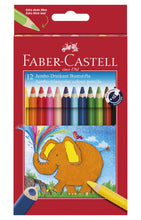 Carica l'immagine nel visualizzatore di Gallery, FABER-CASTELL - Set di matite colorate Jumbo triangolari da 12 pezzi