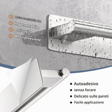 Carica l'immagine nel visualizzatore di Gallery, Porta Asciugamani Bagno Adesivo, Porta Salviette Bagno 28cm Inox 304