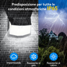 Carica l'immagine nel visualizzatore di Gallery, Luci Solari Esterno Rilevatore Movimento - 248 LED IP65 Impermeabile