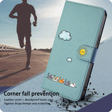 Carica l'immagine nel visualizzatore di Gallery, Custodia per Samsung Galaxy A18/A17/A26/A16,Gatti carini e colorati Cover Portafoglio Protettiva Libro Flip Caso Phone M