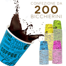 Carica l'immagine nel visualizzatore di Gallery, COFFISANO 200 Bicchierini da Caffè Colorati | Bicchieri in Cartoncino da 75 ml per Espresso Tè Bevande Usa e Getta in Mo