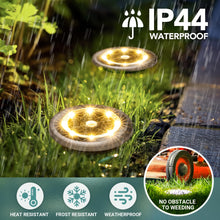 Carica l'immagine nel visualizzatore di Gallery, Solpex Luci Solari Giardino all'aperto, confezione da 10 mini luci solari da terra, impermeabili,ad energia solare, illu