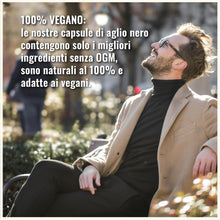 Carica l'immagine nel visualizzatore di Gallery, Aglio Nero Fermentato Estratto 15:1-365 Capsule Alto Dosaggio Vegane