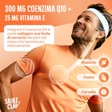 Carica l'immagine nel visualizzatore di Gallery, SainzClap® Integratore Coenzima Q10 300 mg con Vitamina E 25 mg 120 Capsule