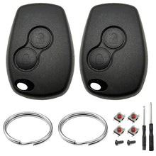 Carica l'immagine nel visualizzatore di Gallery, 2 Pezzi Guscio Chiave Auto 2 Tasti Compatibile con R-enault Clio 3 Twingo 2 Master 3 Kangoo 2 Trafic Modus Dacia Telecom