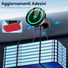 Carica l'immagine nel visualizzatore di Gallery, Coolpow Caricatore Wireless Auto per MagSafe【15W Ricarica Rapida】 Magnetico Porta Cellulare Auto【Mani Libere】 Regolabile