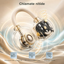 Carica l'immagine nel visualizzatore di Gallery, Cuffie Bluetooth Clip, Di Alta Estetica e Grande Impatto Visivo, Con Design Aperto a Clip Per L'orecchio, Cancellazione 