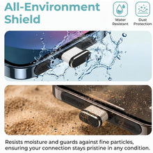 Carica l'immagine nel visualizzatore di Gallery, 8 Tappi Antipolvere in Metallo USB-C per iPhone 15-18 Pro Max e Serie Air