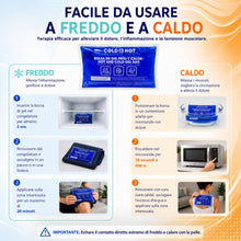 Carica l'immagine nel visualizzatore di Gallery, Ghiaccio Gel Riutilizzabile (26 x 15 cm) - Compressa fredda calda - Multifunzione - Ideale per Terapie, Dolori Muscolari