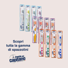 Carica l'immagine nel visualizzatore di Gallery, Pasta del Capitano, Spazzolino Whitening con Setole Medie, Aiuta la Riduzione delle Macchie dello Smalto e Favorisce Lo 