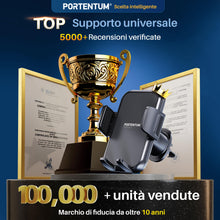 Carica l'immagine nel visualizzatore di Gallery, PORTENTUM Porta cellulare auto con gancio per presa d’aria – Nuova versione 2026 – Triplo aggancio – Rotazione 360° orie