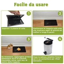 Carica l'immagine nel visualizzatore di Gallery, Trappola Adesiva per Topi e Ratti, Grandi Trappole con Colla Professionali, Cattura di roditori, ultra Appiccicoso (10 P