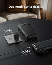 Carica l'immagine nel visualizzatore di Gallery, VRURC Power Bank 20000mAh USB C con cavi integrati，22.5W LED display-1 Pack