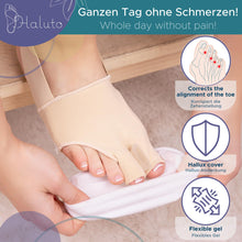 Carica l'immagine nel visualizzatore di Gallery, HALUTO Alluce Valgo Correttore - Protezione Dita Piedi - Tutore Alluce Valgo - Divaricatore Alluce Valgo - Raddrizza All