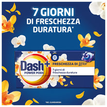 Carica l'immagine nel visualizzatore di Gallery, Dash Power Pods Detersivo Lavatrice In Capsule, 114 Lavaggi (38x3), Freschezza Di Lenor, Oro e Fiori di Vaniglia, Fresch
