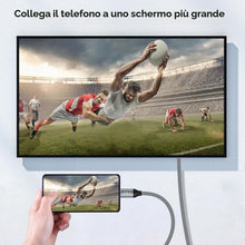 Carica l'immagine nel visualizzatore di Gallery, Cavo USB C a HDMI 2.1, 8K@60Hz 4K@144Hz, Thunderbolt 4/5 a HDMI, Tipo C Compatibile con MacBook Pro M4, M3, iPad, iPhone