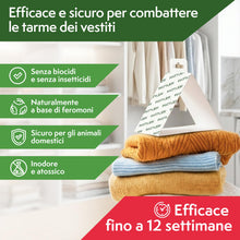 Carica l'immagine nel visualizzatore di Gallery, PATTLER Antitarme per Armadi Vestiti con Feromoni – 8 Pezzi. Trappole Adesive con Feromoni Antitarme, Protezione Ideale 