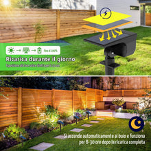 Carica l'immagine nel visualizzatore di Gallery, LOTMOS 3Pcs Faretti Solari da Esterno, 72 LED Lampade da Giardino 3 Modalità IP67 Impermeabile Luce per Cortile, Patio, 