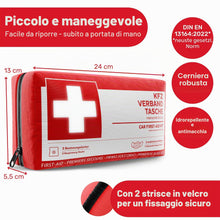 Carica l'immagine nel visualizzatore di Gallery, Set di pronto soccorso a norma auto 2026 DIN 13164:2022, borsa per
