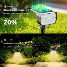 Carica l'immagine nel visualizzatore di Gallery, nipify 2 Pezzi Faretti Solari a Led da Esterno Giardino con Sensore di Movimento, [56LED/3 Modes] Lampade da Giardino Po