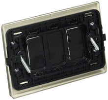 Carica l'immagine nel visualizzatore di Gallery, BTicino S503/12XS Magic Kit Supporto e Placca, 2 Moduli, Alluminio