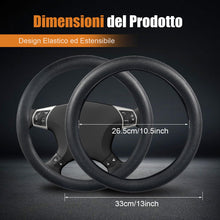 Carica l'immagine nel visualizzatore di Gallery, Coprivolante Auto Universale in Silicone Antiscivolo 33-42 cm, Housse Protettiva Elegante e Facile da Pulire, Accessorio