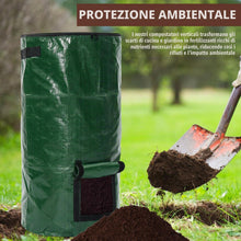 Carica l'immagine nel visualizzatore di Gallery, Composter, 2 pezzi rapida con coperchio riutilizzabile, compostiera da giardino pieghevole in plastica, per giardino, te